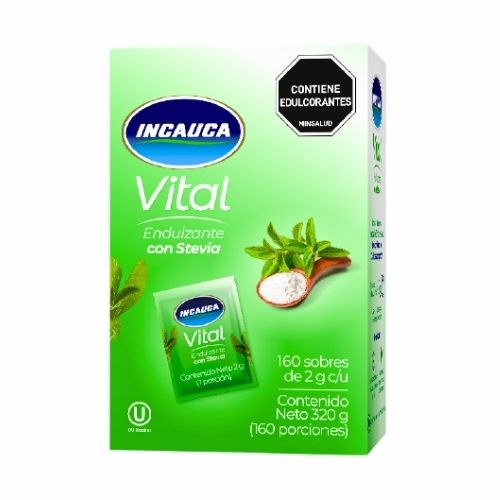 Azucar Incauca Stevia Zero Calorias x160 Sobres