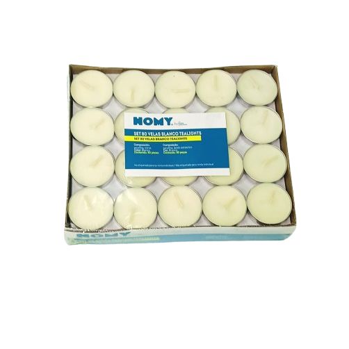 Vela Tealight Paq. x 80u. Blancas