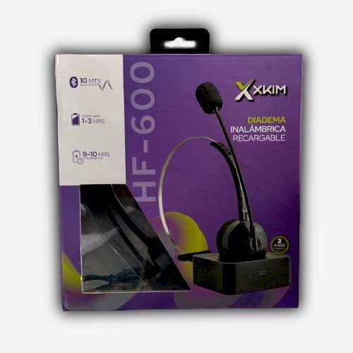 Diadema X-KIM Inalambrica Bluetooth Monoaural HF-600