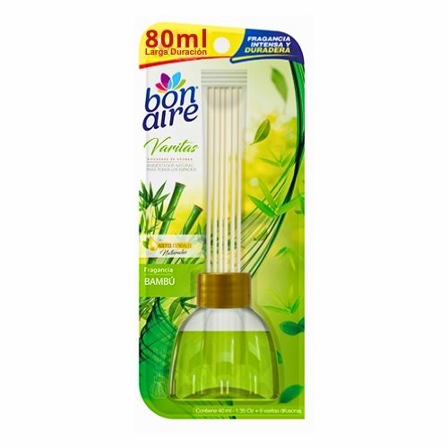 Ambientador Bonaire Varitas Difusoras Bambu 80 Ml