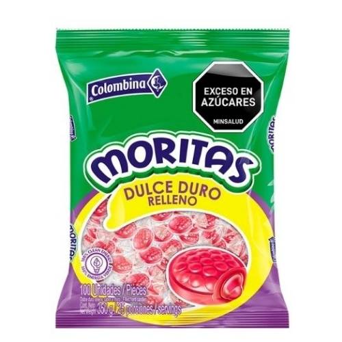 Caramelo Duro Relleno Morita 350g Paq.x 100u. Colombina