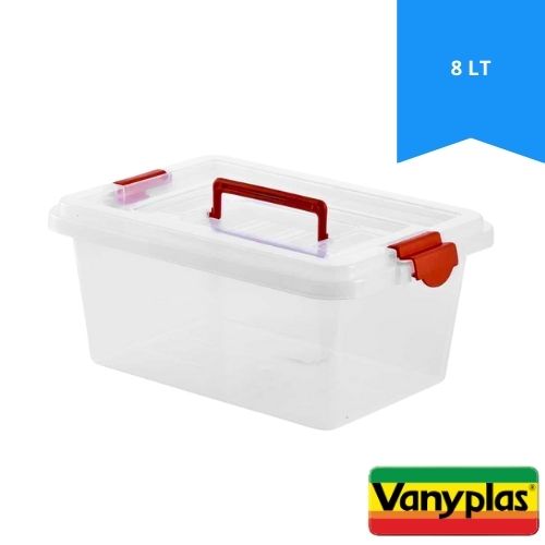 Caja Organizadora Vanyplas Con Tapa Multiusos 8lt