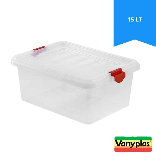 Caja Organizadora Vanyplas Con Tapa Multiusos 15lt