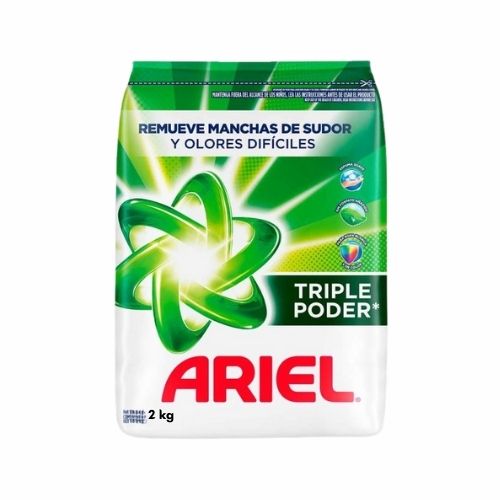 Detergente En Polvo Ariel Triple Poder X2000 G