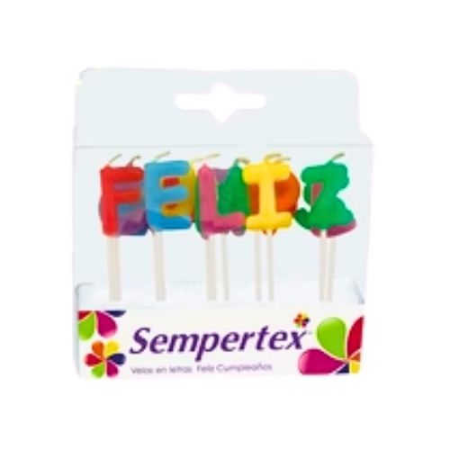 Velas Letras Feliz Cumpleaños Sempertex