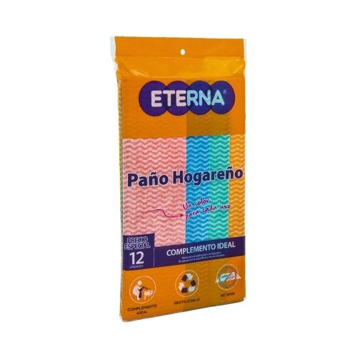 Paños Hogareño Eterna Paq.x 12u.