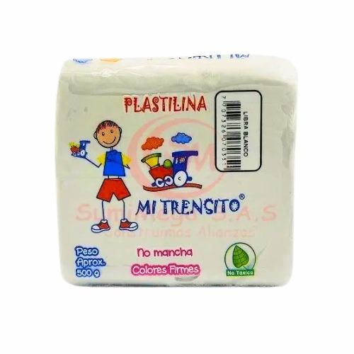 Plastilina en Bloque 500g Blanco