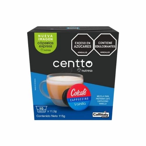 Capsulas Colcafe Cappuccino Vainilla Centto X10 capsulas