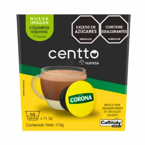 Capsulas Chocolate Corona Centto x10 Unidades.
