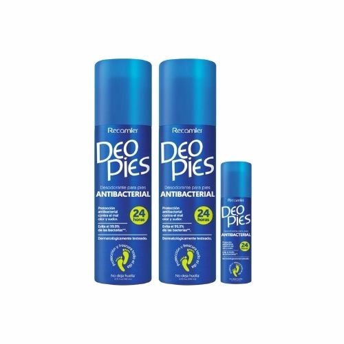 Desodorante Deo Pies Spray 260 Ml X2u. + Deo Pies 50 Ml