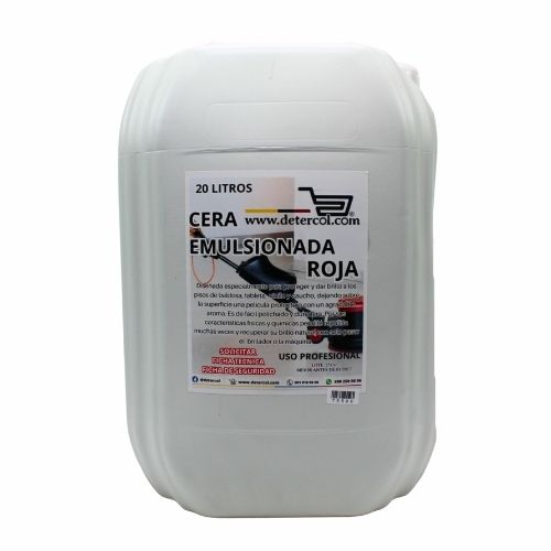 Cera Emulsionada Detercol Roja 20 Litros