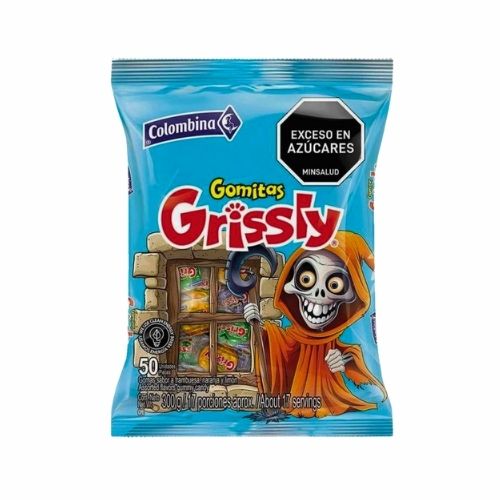 Gomitas Grissly Halloween Paq.x 50u.