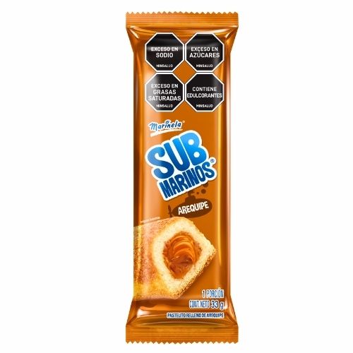 Ponque Submarino Sabor Arequipe Por Unidad 33gr.