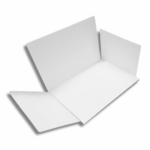 Carpeta 4 Aletas 35x22 Cm Desacificada 300g Blanca Con Ranura