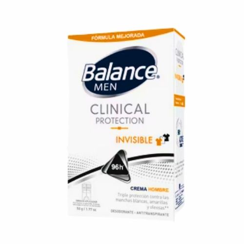 Desodorante Balance Crema Clinical Protection Invisible Hombre 50 Gr