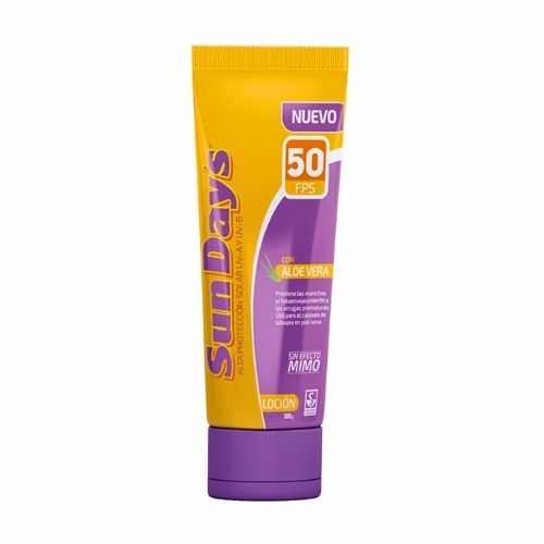 Bloqueador Sun Days Fps 50 Tubo 120 Gr