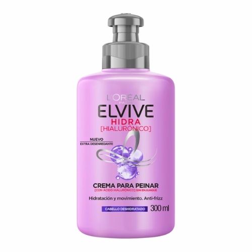 Crema Para Peinar Elvive Hidra Hialuronico X 300 Ml