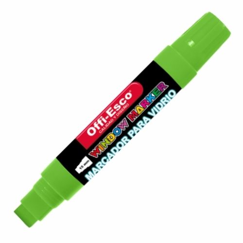 Marcador Para Vidrio Pta Rectangular 15mm OE-550 Verde  Precio Mayorista