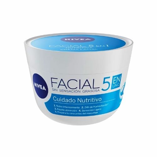 Crema Nivea Facial Cuidado Nutritivo Hidratante X 50 Ml
