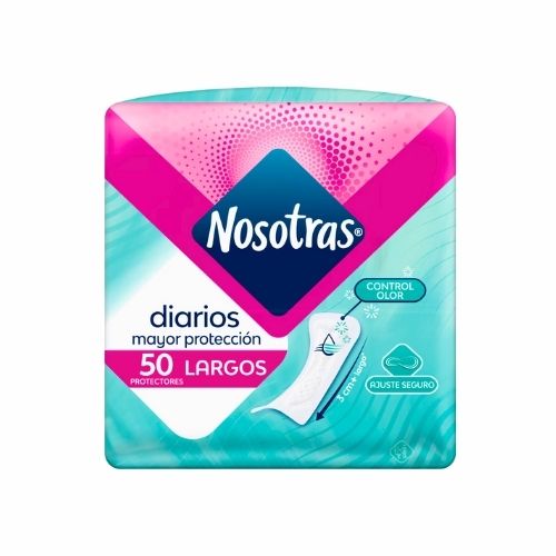Protectores Nosotras Diarios Largos Paq X50 Und
