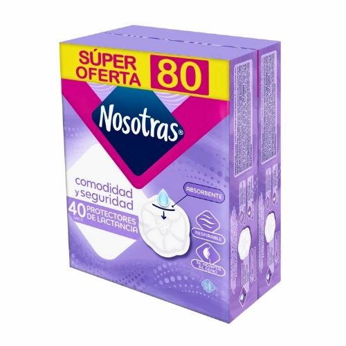 Protectores Nosotras De Lactancia Paq X 80 Und