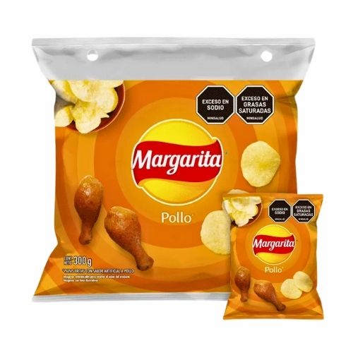 Papa Margarita Sabor A Pollo X12 Unidades 300gr