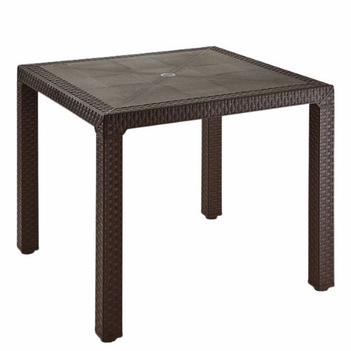 Mesa Plastica 4 Puestos 80x80 Cms Cafe Eterna