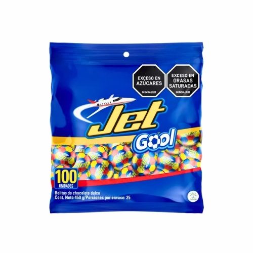 Chocolates Jet Gool Balones Paq.x100u.