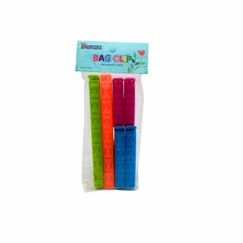 Broches Cierra Bolsas Plastico Clip Cocina Paq.x 6u.