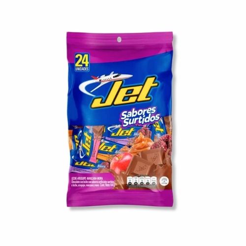 Chocolatina Jet Surtida Bolsa X 24 Und
