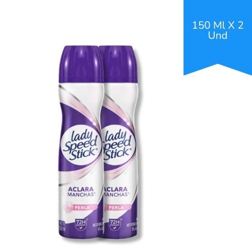 Desodorante Lady Sped Stick Derma Perla 150 Ml X 2 Und