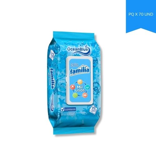 Toallitas Humedas Familia Mil Usos X 70 Und