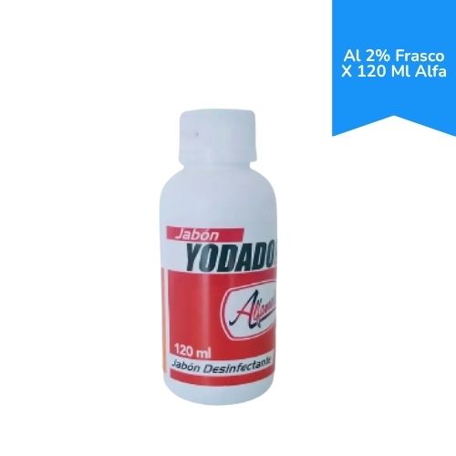Yodopovidona Jabon al 2% Frasco X 120 Ml Alfa