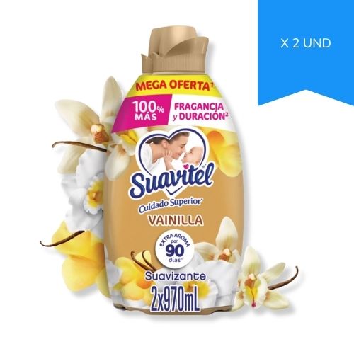 Suavizante Suavitel Vainilla 970 Ml X 2 Und