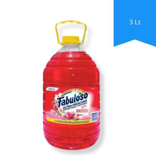Fabuloso Limpia Pisos Frescura Antibacterial Floral 3 Lt