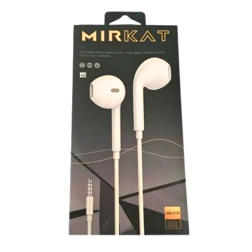 Audifonos Alambricos In-Ear Mirkat L 06 Blanco