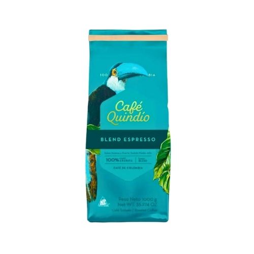 Cafe Quindio Tostado Blend En Grano X 1000 Gr