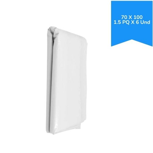 Bolsa Basura Blanca 70 X 100 Cal 1.5 Paq X 6 Und