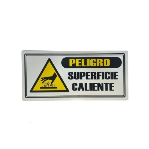 Señalizacion 20 X 25 Cms Peligro Superficie Caliente