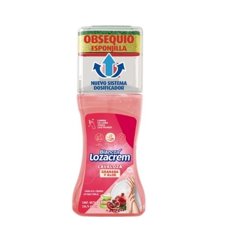 Blancox Lozacrem Lavaloza Liquido Granada Y Aloe 850 Ml