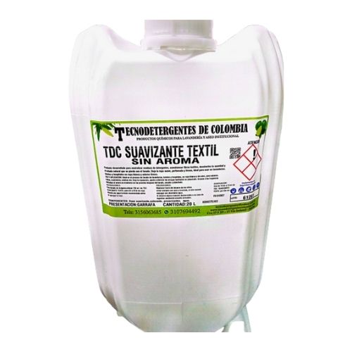 Suavizante Sin Aroma Garrafa X 20 Lt