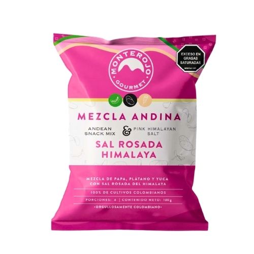 Papas Monterojo Mezcla Andina Sal Rosada Himalaya X 100 Gr