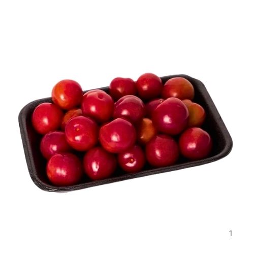 Ciruelas Frescas En Bandeja