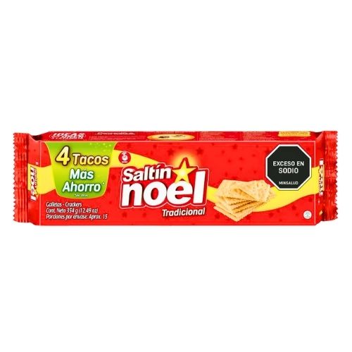 Galletas Saltin Noel Tradicional Paq X 4 Tacos 354 Gr