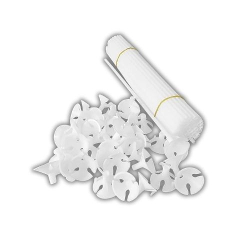 Soporte Para Globos En Color Blanco Paq X 100 Und  Precio Mayorista