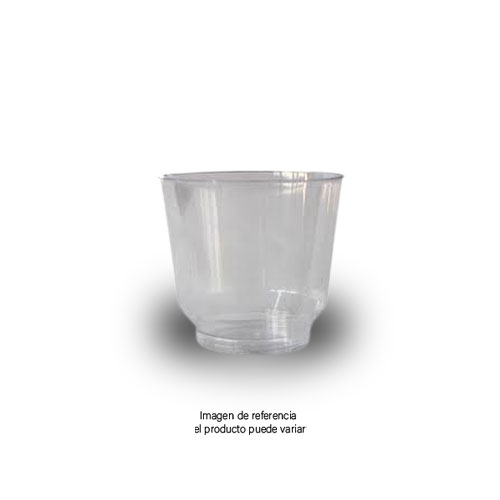 Vaso Tipo Whisky Plastico Transparente 7oz x20Und
