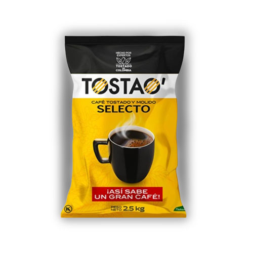 Cafe Tostao Selecto Molido 2.5 Kg