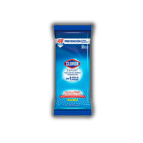 Toallitas Desinfectante Clorox Expert X 30 Und