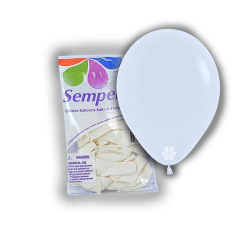Globos Sempertex R-9 Blanco Paq X 50 Und