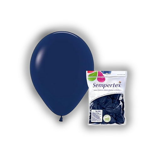 Globos Sempertex R-9 Azul Oscuro Paq X 50 Und